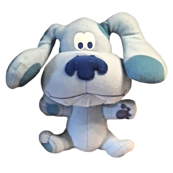 Blues Clues Blue Puppy Dog Plush Viacom Nick Jr Stuffed Animal Toy 7” Paw Print - Picture 1 of 6
